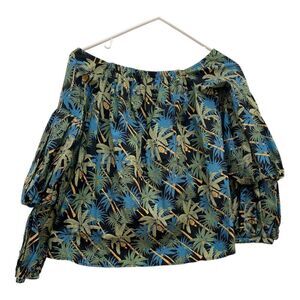Petersyn Lily Off Shoulder Tropical Print Top NWT Size S New with Tags